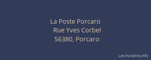 La Poste Porcaro