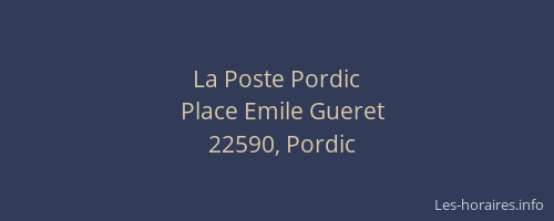 La Poste Pordic