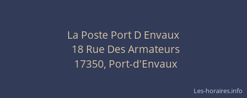 La Poste Port D Envaux