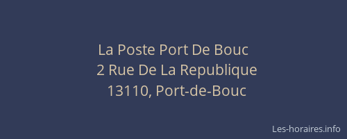 La Poste Port De Bouc