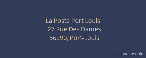 La Poste Port Louis