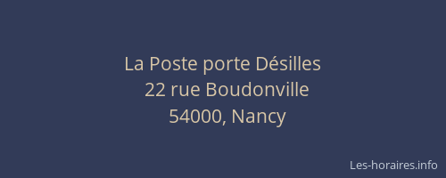 La Poste porte Désilles