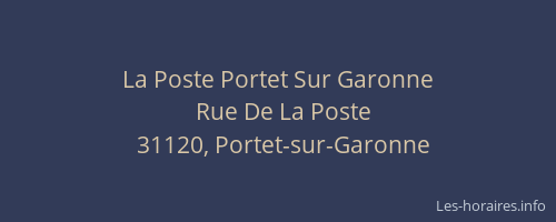 La Poste Portet Sur Garonne
