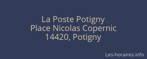 La Poste Potigny