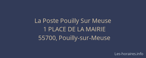La Poste Pouilly Sur Meuse