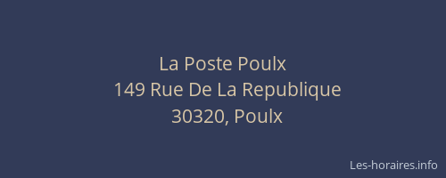 La Poste Poulx