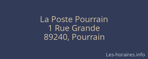 La Poste Pourrain
