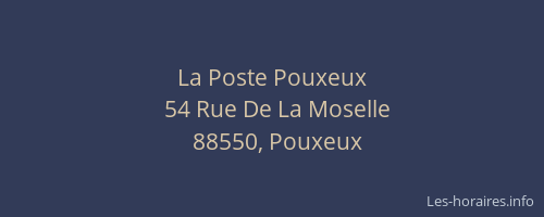 La Poste Pouxeux