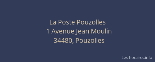 La Poste Pouzolles