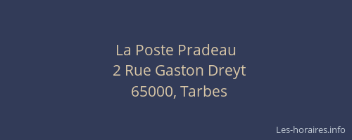 La Poste Pradeau