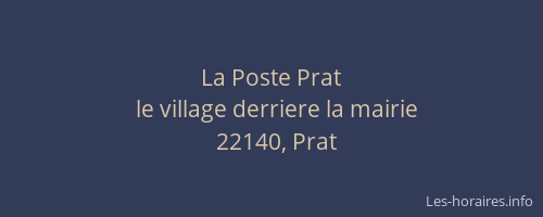 La Poste Prat
