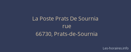 La Poste Prats De Sournia