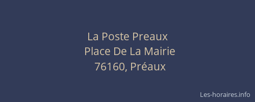 La Poste Preaux