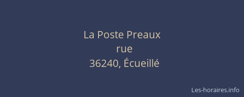La Poste Preaux