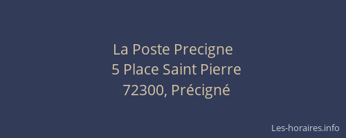 La Poste Precigne