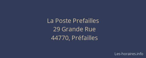 La Poste Prefailles