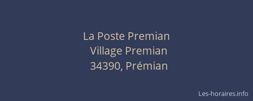 La Poste Premian