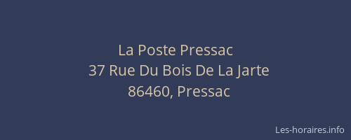 La Poste Pressac