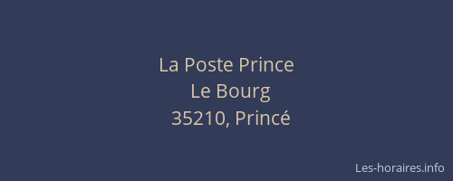 La Poste Prince