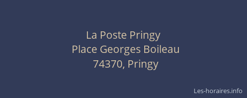 La Poste Pringy