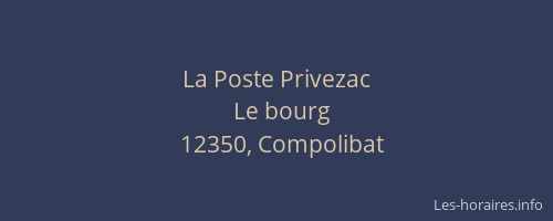 La Poste Privezac