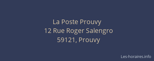 La Poste Prouvy
