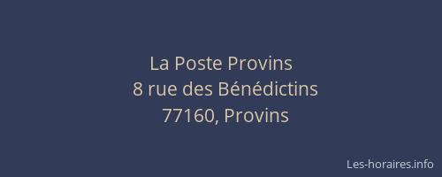 La Poste Provins