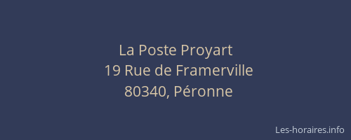 La Poste Proyart