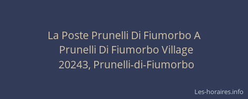 La Poste Prunelli Di Fiumorbo A