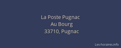La Poste Pugnac