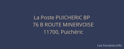 La Poste PUICHERIC BP