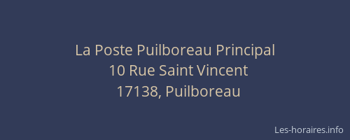 La Poste Puilboreau Principal