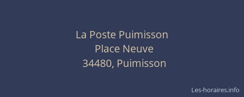 La Poste Puimisson