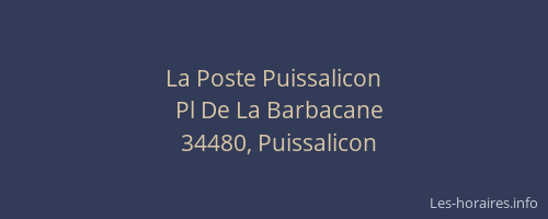 La Poste Puissalicon