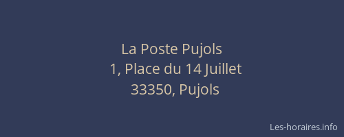 La Poste Pujols