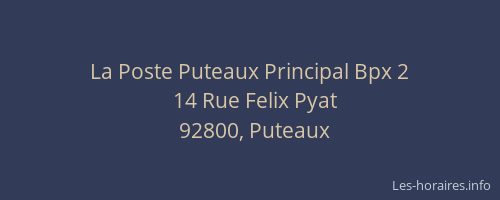 La Poste Puteaux Principal Bpx 2