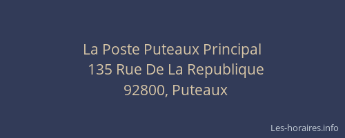 La Poste Puteaux Principal