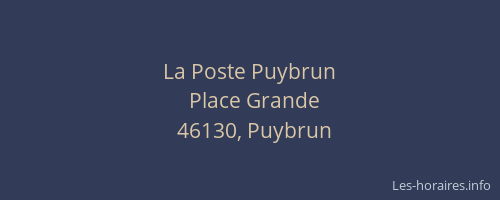 La Poste Puybrun