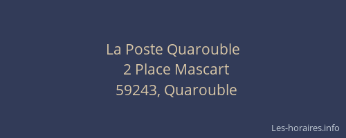 La Poste Quarouble