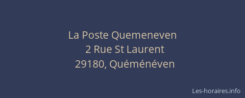 La Poste Quemeneven
