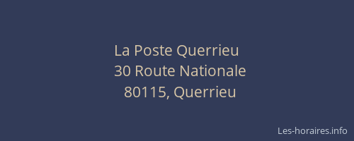 La Poste Querrieu