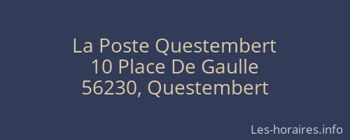 La Poste Questembert