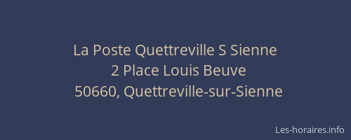 La Poste Quettreville S Sienne