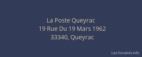 La Poste Queyrac