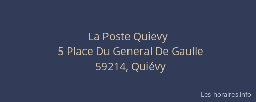 La Poste Quievy