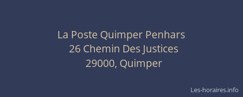 La Poste Quimper Penhars