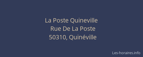 La Poste Quineville
