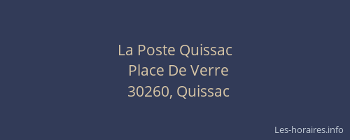 La Poste Quissac