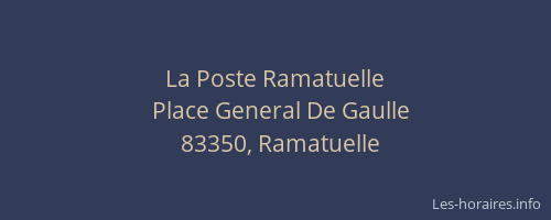 La Poste Ramatuelle
