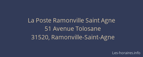 La Poste Ramonville Saint Agne